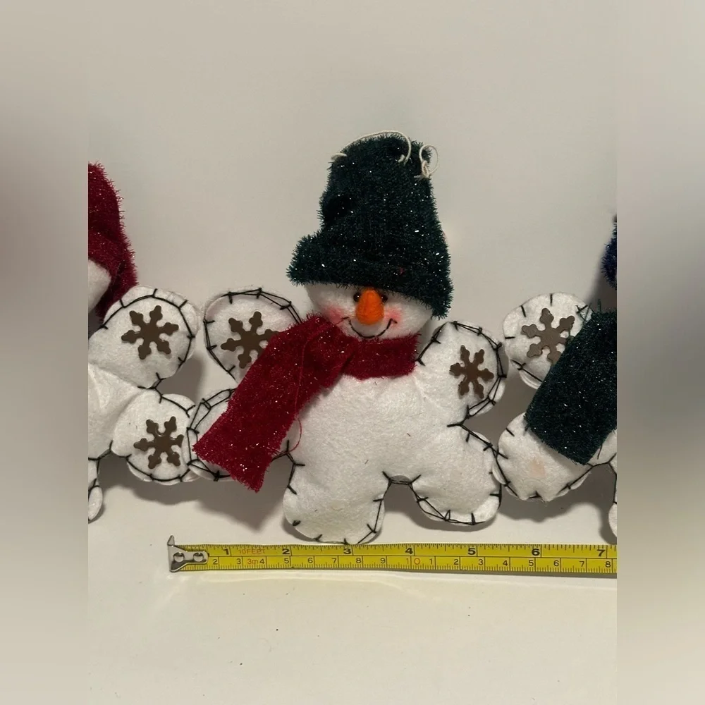 Large Collection of Stuffed Snowman Ornaments
